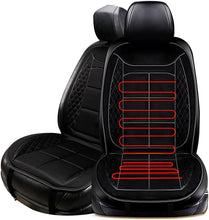 Load image into Gallery viewer, Heated Car Seat Covers,Heated Seat Cushion,Heater Pad,Heated Seat Cushion for Car with12V (BLACK-1PCS)