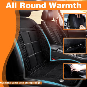 Heated Car Seat Covers,Heated Seat Cushion,Heater Pad,Heated Seat Cushion for Car with12V (BLACK-1PCS)