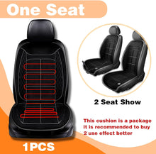 Load image into Gallery viewer, Heated Car Seat Covers,Heated Seat Cushion,Heater Pad,Heated Seat Cushion for Car with12V (BLACK-1PCS)