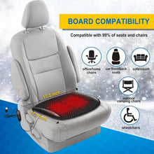 Load image into Gallery viewer, Leather Car Seat Cover Front Bottom Seat Cushion Pad Comfortable Winter Anti-Slip Universal Automotive Seat Cover Chair Cushion for Office Car Outdoor Sports Camping Home (Warm, 1PCS Black)