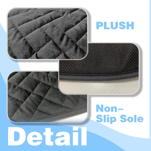 Car Seat Cushion Chair Cushion Auto Seat Cushion，Velour Seat Car Cushion Front Chair Pad, Seat Cushion for Car Seat Driver (Black)