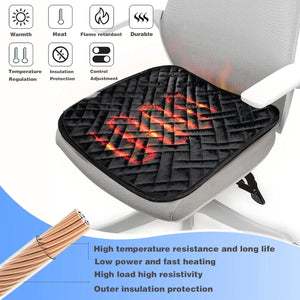 Car Seat Cushion Chair Cushion Auto Seat Cushion，Velour Seat Car Cushion Front Chair Pad, Seat Cushion for Car Seat Driver (Black)