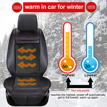 Load image into Gallery viewer, Fochutech Heated Car Seat Covers Cooling Car Seat Cushion with Massage Seat 12V Front Seat Driver Seat Cooler Warmer Heater PU Leather Car Seat Protector Non Slip, Fits All Seasons