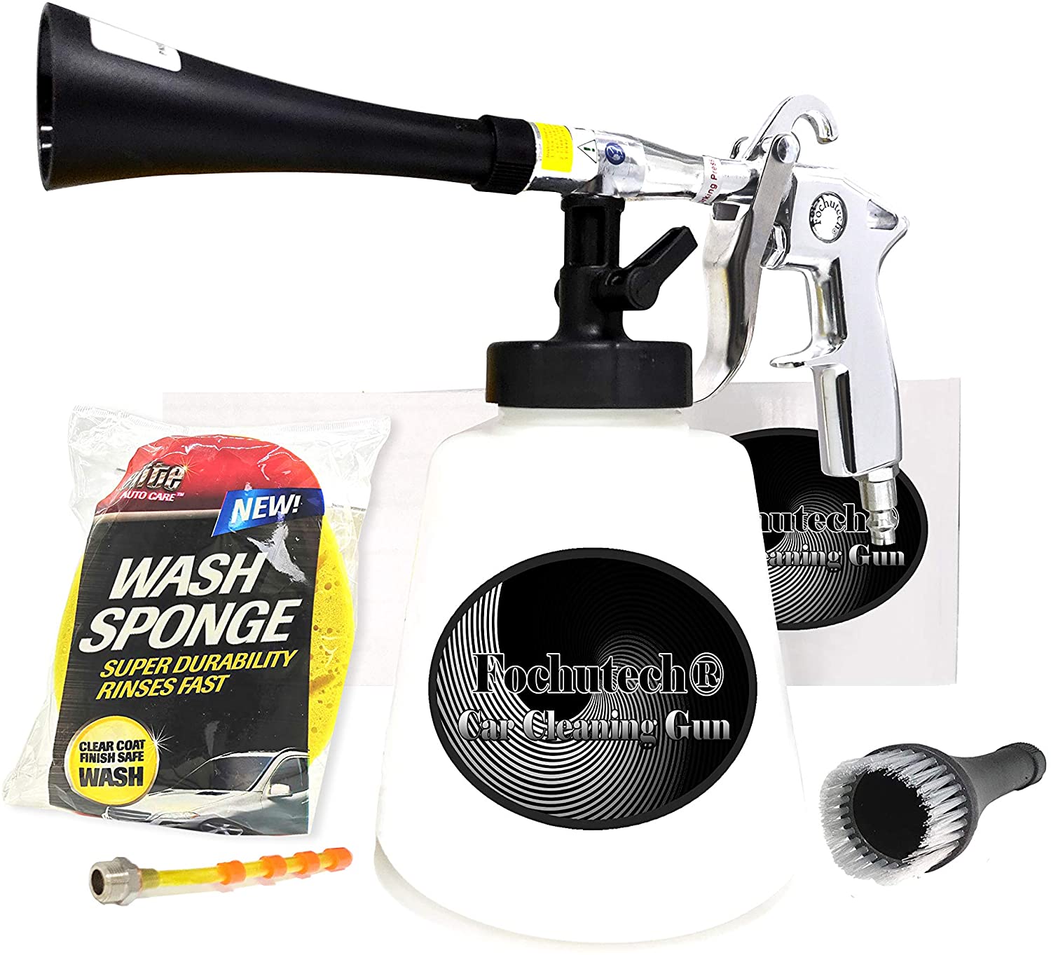 Cheap Car Wash Foam Gun with 1L White Bottle Spray Nozzle Connector Foam  Sprayer for Home, Garden, Car