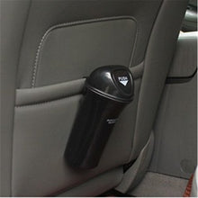 Load image into Gallery viewer, Fochutech Car Auto Garbage Trash Can Automotive Waste Storage Office Home Rubbish Bin for Vehicle Cup Holder Door with Hook (Black) - Fochutech