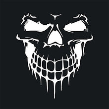 Load image into Gallery viewer, Fochutech Car Window Body Sticker Skull Skeleton Rear Windshield Wiper Self-Adhesive Side Truck Auto Vinyl Graphics Decals Reflective (White) - Fochutech