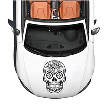 Load image into Gallery viewer, Car Decals Hood Sticker Sugar Skull Stickers 1 Pack Vinyl Car Hood Decal for Car/Truck/SUV/Jeep, Universal Car Stickers - Fochutech