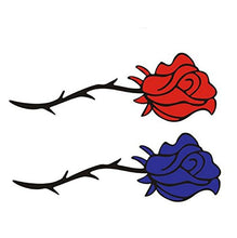 Load image into Gallery viewer, Fochutech Rose Car Window Body Sticker Rear Windshield Wiper Self-Adhesive Side Truck Auto Vinyl Graphics Bumper Decals Romantic (Blue) - Fochutech