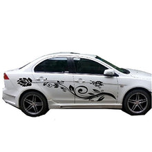 Load image into Gallery viewer, Fochutech 1 Set Car Auto Body Sticker Water Lily Self-Adhesive Side Truck Vinyl Graphics Decals Simple (Black) - Fochutech