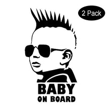 Load image into Gallery viewer, Car Decals 2 Pack Boy Baby On Board Sticker Baby Safety Sign Car Stickers-Rear Window Decal,Car Decal Vinyl for Car/Truck/SUV/Jeep - Fochutech