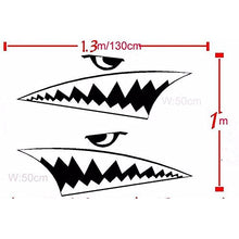 Load image into Gallery viewer, Fochutech 2pcs Creative Auto-Decor Shark Mouth Tooth Car Sticker Adhesive Vinyl Decal - Fochutech