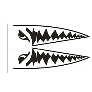 Fochutech 2pcs Creative Auto-Decor Shark Mouth Tooth Car Sticker Adhesive Vinyl Decal - Fochutech