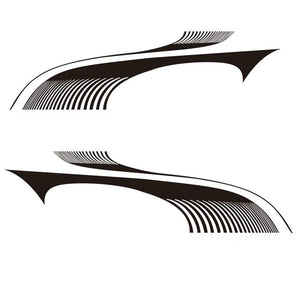 Car Decals Striped Graphics Car Decal for SUV Car Side Auto Vinyl Car Stickers - Fochutech