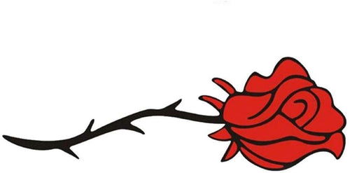 Car Decal- Romantic Rose Graphics Car Decal Stickers, Auto Vinyl Car Side Decal Hood Decal Trunk Sticker, Universal Car Stickers - Fochutech