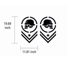 Load image into Gallery viewer, 2 Pack Graphics Car Decals Auto Vinyl Car Hood Decal Car Body Decal for Car/Truck/SUV/Jeep(Black) - Fochutech
