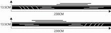 Load image into Gallery viewer, Car Decals 2 Pack Car Body Side Stripe Skirt Decal Sticker Auto Graphics Car Decal Vinyl for Car/Truck/SUV/Jeep, Black - Fochutech