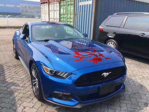 Fochutech 1pc Car Auto Body Sticker Engine Hood Cool Dragon Self-Adhesive Side Truck Vinyl Graphics Decals Motorcycle (Red) - Fochutech