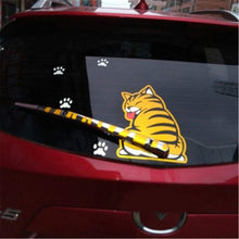 Load image into Gallery viewer, Car Decals 1 Pack Cat Graphics Auto Vinyl Car Decal Sticker Rear Window Wiper Decal Universal Car Stickers - Fochutech
