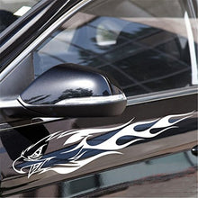 Load image into Gallery viewer, Fochutech 1 Pair Car Auto Body Sticker Engine Hood Eagle Funny Self-Adhesive Side Truck Vinyl Graphics Decals (White) - Fochutech