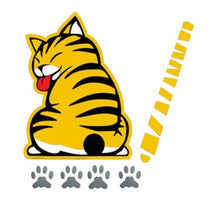 Load image into Gallery viewer, Car Decals 1 Pack Cat Graphics Auto Vinyl Car Decal Sticker Rear Window Wiper Decal Universal Car Stickers - Fochutech