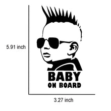 Load image into Gallery viewer, Car Decals 2 Pack Boy Baby On Board Sticker Baby Safety Sign Car Stickers-Rear Window Decal,Car Decal Vinyl for Car/Truck/SUV/Jeep - Fochutech