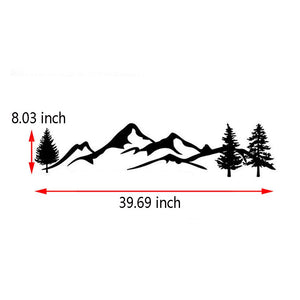 Car Decals Sticker 2 Pack Mountain Forest Graphic Decal-Car Vinyl Stickers for Car/Truck/SUV/Jeep, Universal Scratch Hidden Car Stickers - Fochutech
