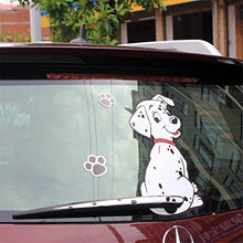 Load image into Gallery viewer, Fochutech Car Auto Body Sticker Spot Dog Rear Windshield Window Wiper Self-Adhesive Side Truck Vinyl Graphics Decals (Black) - Fochutech