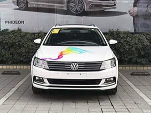 Fochutech 1 Set Car Auto Body Hood Sticker Coloured Smoke Self-Adhesive Side Truck Vinyl Graphics Decals Simple - Fochutech