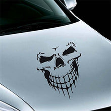 Load image into Gallery viewer, Fochutech Car Window Body Sticker Skull Skeleton Rear Windshield Wiper Self-Adhesive Side Truck Auto Vinyl Graphics Decals Reflective (Black) - Fochutech