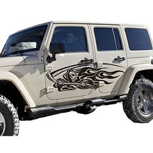 Load image into Gallery viewer, Fochutech 1 Set Car Auto Body Sticker Skull Self-Adhesive Side Truck Vinyl Graphics Decals Side Door (Black) - Fochutech