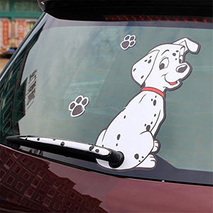 Fochutech Car Auto Body Sticker Spot Dog Rear Windshield Window Wiper Self-Adhesive Side Truck Vinyl Graphics Decals (Black) - Fochutech