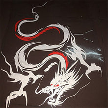 Load image into Gallery viewer, Fochutech 1pc Car Auto Body Sticker Engine Hood Cool Dragon Self-Adhesive Side Truck Vinyl Graphics Decals Motorcycle (White red) - Fochutech