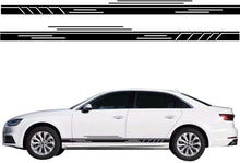 Load image into Gallery viewer, Car Decals 2 Pack Car Body Side Stripe Skirt Decal Sticker Auto Graphics Car Decal Vinyl for Car/Truck/SUV/Jeep, Black - Fochutech