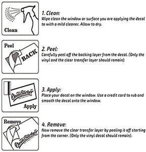 Car Decals 1 Pack American Flag Eagle Car Decal Sticker Rear Window Decal Auto Graphics Car Decal Vinyl for Car/Truck/SUV/Jeep, Universal Scratch Hidden Car Stickers - Fochutech