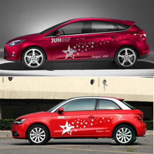 Car Decals 1 Pack Star Decals Vinyl Decals for Cars-Car Graphics Sticker Decals - Fochutech