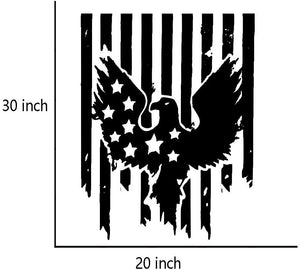 Car Decals 1 Pack American Flag Eagle Car Decal Sticker, Auto Vinyl Graphics Car Hood Decal for Car/Truck/SUV/Jeep - Fochutech