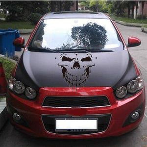 Car Decals Evil Skull Graphics Car Decal Stickers Auto Vinyl Car Side Decal Hood Decal Car Window Sticker, Universal Car Stickers - Fochutech