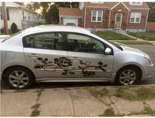 Load image into Gallery viewer, Car Decals Butterfly Flower Car Decal Stickers for Car Body, Universal Auto Vinyl Graphics Car Stickers (Black) - Fochutech