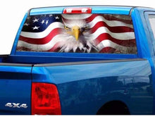 Load image into Gallery viewer, Car Decals 1 Pack American Flag Eagle Car Decal Sticker Rear Window Decal Auto Graphics Car Decal Vinyl for Car/Truck/SUV/Jeep, Universal Scratch Hidden Car Stickers - Fochutech