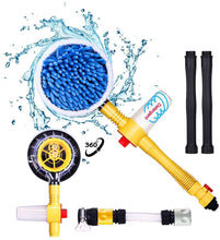 Load image into Gallery viewer, Fochutech Car Wash Brush, Car Cleaning Kit, 360° Spin Car Mop, Microfiber Car Cleaning Brush, Detachable &amp; Extendable Scrub Brush, Garden Hose Spray Nozzle Spray Gun For Car Home Cleaning &amp; Garden Use