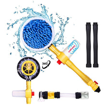 Load image into Gallery viewer, Fochutech Car Wash Brush, Car Cleaning Kit, 360° Spin Mop, Microfiber Cleaning Brush, Detachable &amp; Extendable Scrub Brush, Garden Hose Spray Nozzle Spray Gun For Car Home Cleaning &amp; Garden Use - Fochutech