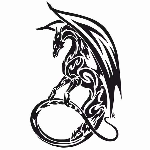 Car Decals 1 Pack Dragon Decal Sticker Auto Vinyl Graphics Car Hood Decal for Car/Truck/SUV/Jeep - Fochutech