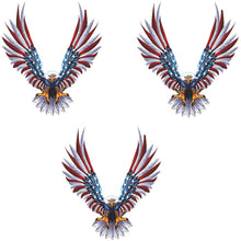 Load image into Gallery viewer, 3 Pack Eagle American Flag Car Decals Auto Vinyl Car Decal Motorcycle Decal Bicycle Decal Skateboard Decal Laptop Decal Luggage Vinyl-Universal Scratch Hidden Car Stickers - Fochutech