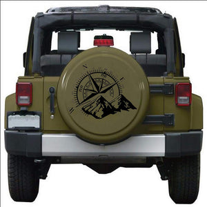 Car Decals 1 Pack Mountain Compass Graphics Car Decal Stickers  Auto Vinyl Car Hood Decal for Car/Truck/SUV/Jeep - Fochutech