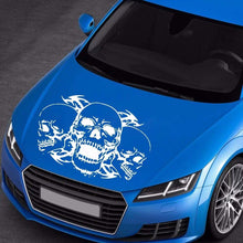 Load image into Gallery viewer, Car Decals Three Skull Car Decal Sticker Auto Vinyl Graphics Car Hood Decal for Car/Truck/SUV/Jeep - Fochutech