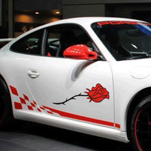 Load image into Gallery viewer, Car Decal- Romantic Rose Graphics Car Decal Stickers, Auto Vinyl Car Side Decal Hood Decal Trunk Sticker, Universal Car Stickers - Fochutech