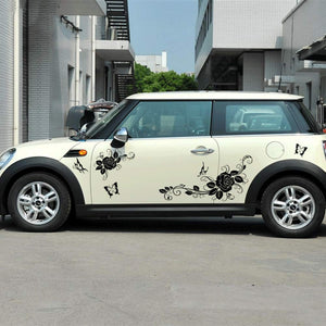 Car Decals Butterfly Flower Graphics Car Decal Stickers for Car Body Universal Auto Vinyl Car Sticker - Fochutech