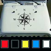 Load image into Gallery viewer, Car Decals- 1 Pack Compass Decal-Car Sticker Decals, Car Decal Vinyl Car Hood Decal for Car/Truck/Ford/Jeep - Fochutech