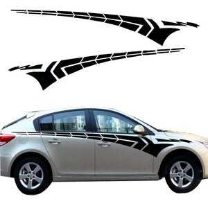 Car Decals 2 Pack Grid Graphics Vinyl Car Decal Stickers for Car Body Universal Car Sticker - Fochutech