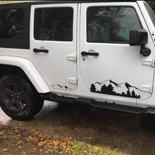 Load image into Gallery viewer, Jeep Decals-1 Set Black Mountains Decal Stickers Vinyl Decals for Cars Car Stickers (Black) - Fochutech